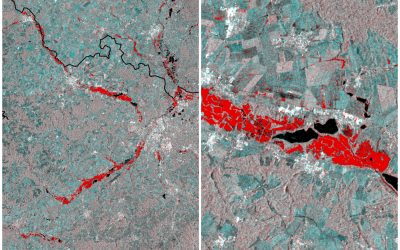 Mapujeme rozsah a následky povodní v krajině pomocí družicových dat