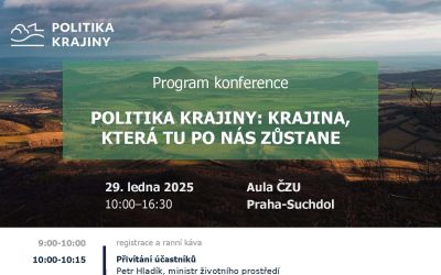 Pořádáme konferenci Politika krajiny: Krajina, která tu po nás zůstane